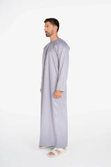 ثوب إماراتي رمادي