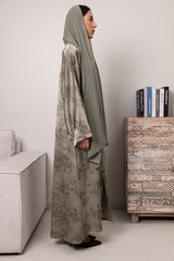 Petal Glow Abaya- Sage (Copy)