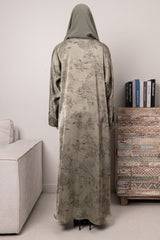Petal Glow Abaya- Sage (Copy)