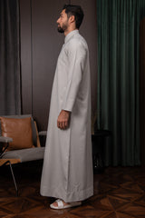 ثوب قطري - رمادي سافوي