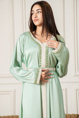 Yasmine Djellaba- Mint Green