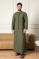 Essentials Emirati Thobe- Olive Green