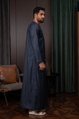ثوب إماراتي شتوي - أزرق إمبراطوري