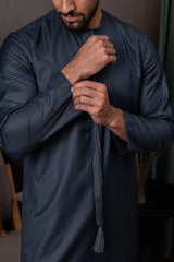 ثوب إماراتي شتوي - أزرق إمبراطوري