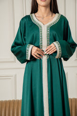 Yasmine Djellaba- Emerald Green