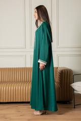 Yasmine Djellaba- Emerald Green