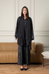 Midnight Petal Abaya- Blue