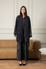 عباية بتلات منتصف الليل - أزرق