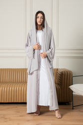 LEEN Abaya- Dove Grey