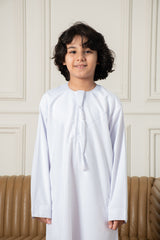 Kids Basics Emirati Thobe- White