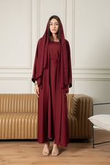The Essential Abaya - Burgundy