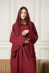 The Essential Abaya - Burgundy