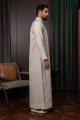 ثوب قطري - لون رمادي داكن