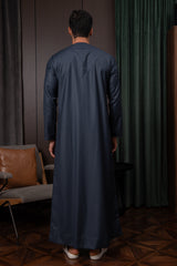 ثوب إماراتي شتوي - أزرق إمبراطوري