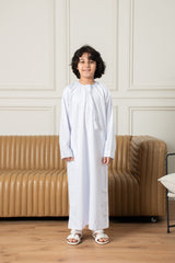 Kids Basics Emirati Thobe- White