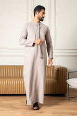 Essentials Emirati Thobe- Desert Taupe