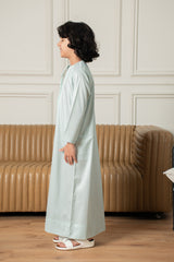 ثوب إماراتي للأطفال - أخضر جليدي